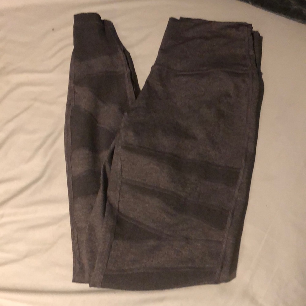 Gray Lululemon cut out leggings